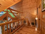 Soaring Hawk Lodge: Loft Stairway